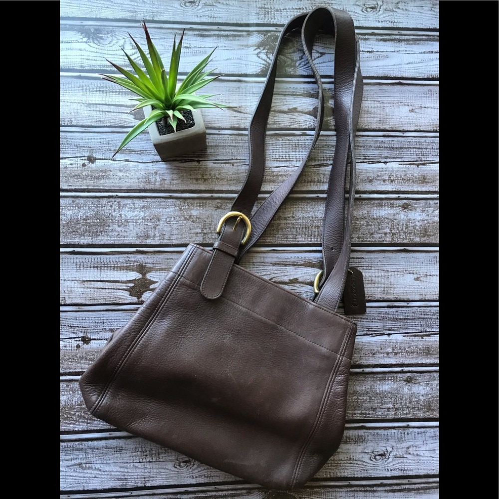 Coach brown leather purse